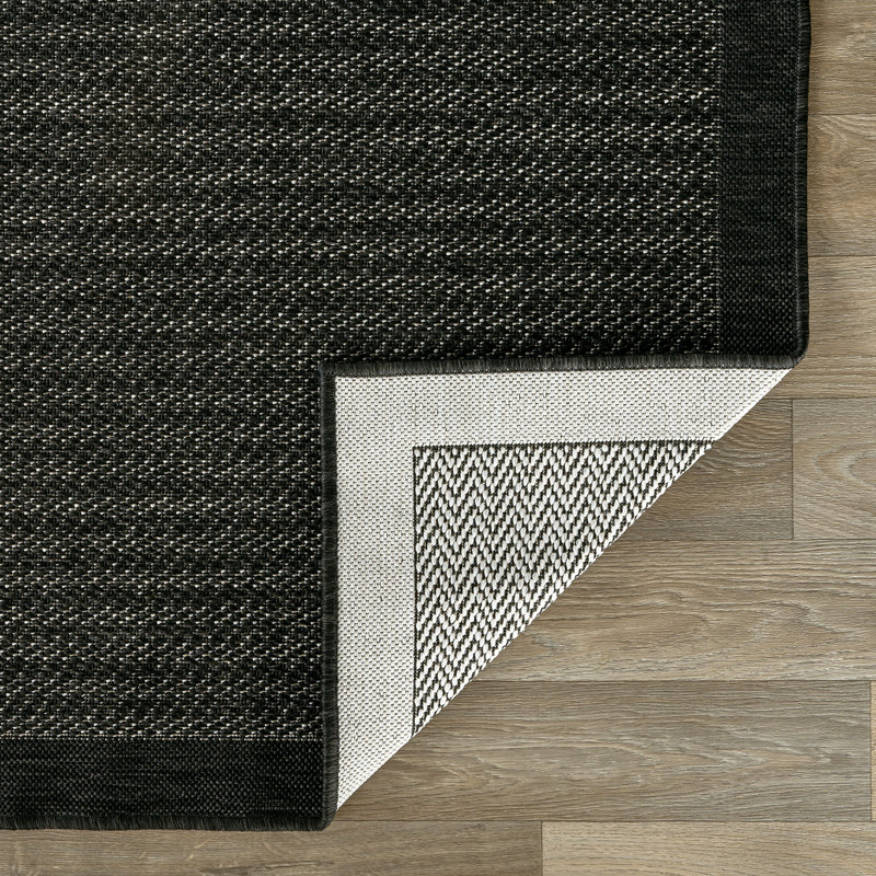 Tapis intérieur / extérieur contemporain réversible résistant aux intempéries Contemporary, Rectangle 7 pi 10 po x 10 pi