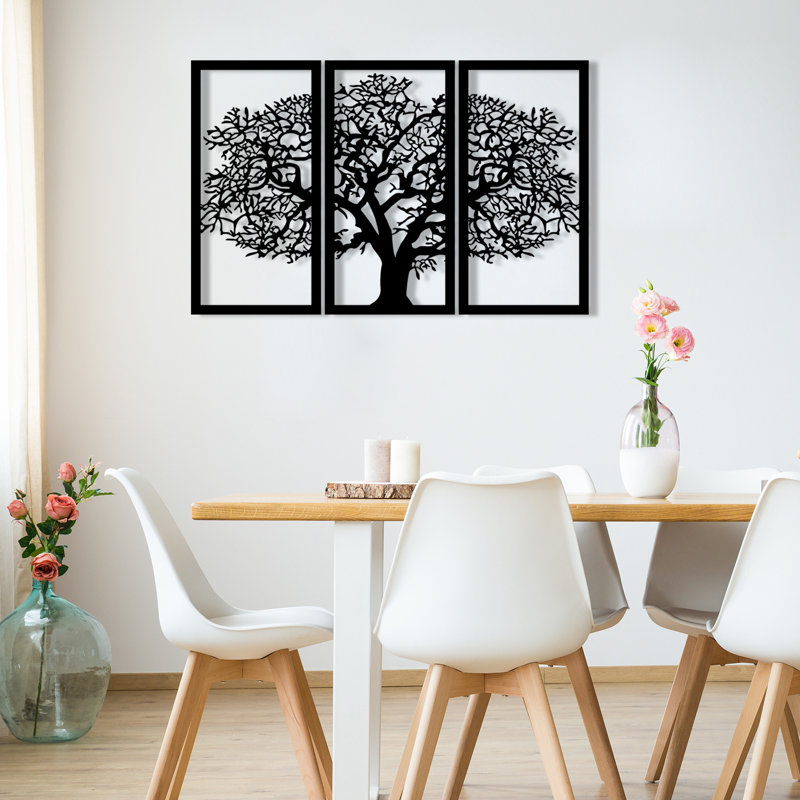 Traditional Plants & Flowers Wall Decor on Metal