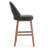 Mid-Century Modern Armless Upholstered Counter Stool-1757312363