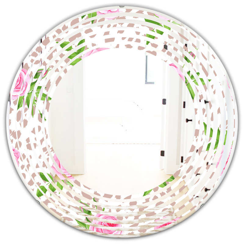 Miroir d'appoint mural Wave IV, 23,6 po x 23,6 po