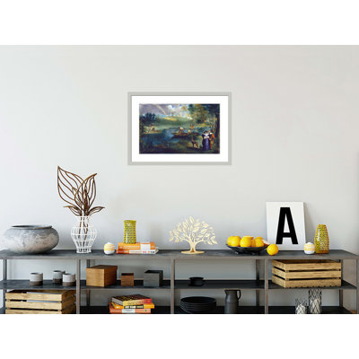 Pêche par impression giclée encadrée