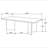 Roman Mango Brown Rectangular Double V-Leg Dining Table
