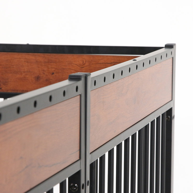 Indoor/Outdoor Heavy Duty Dog Playpen, Brown/Black