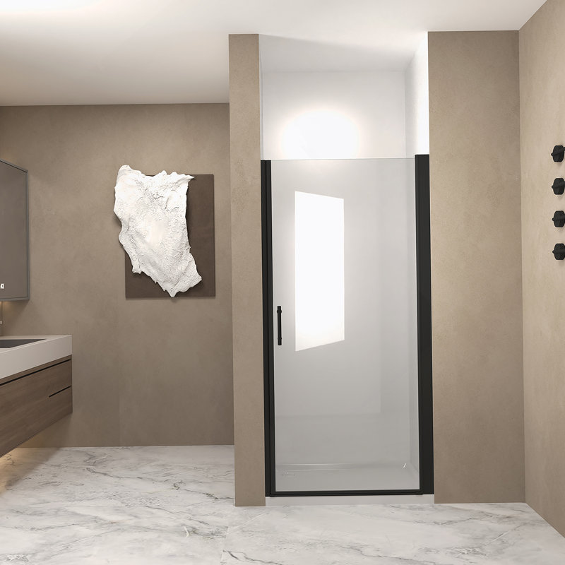 Pivot Shower Door With Aluminum Frame
