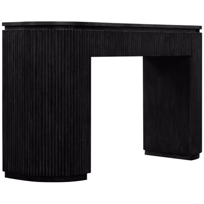 Console en bois massif et placage de chêne Koertdine