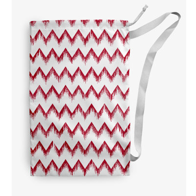 Sac à linge à chevrons