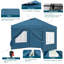 Gazebo 3 X 3 M, Folding Gazebo With Side Walls, Waterproof, Stable, Winterproof, Outdoor Garden Gazebo, Party Tent, Garden Tent, Height Adjustable, Uv Protection, Metal Frame-1965886901