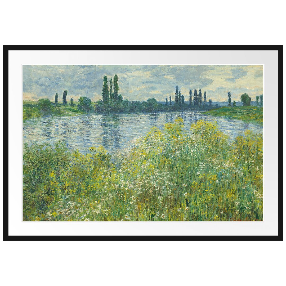 Gerahmter Kunstdruck Île Aux Fleurs Near Vétheuil von Claude Monet