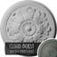 Médaillon de plafond en acanthe Endurathane Legacy, DE 12 3/4 po x P 7/8 po (convient aux auvents jusqu'à 3 1/2 po), finition craquelée en nuage peinte à la main-27782119