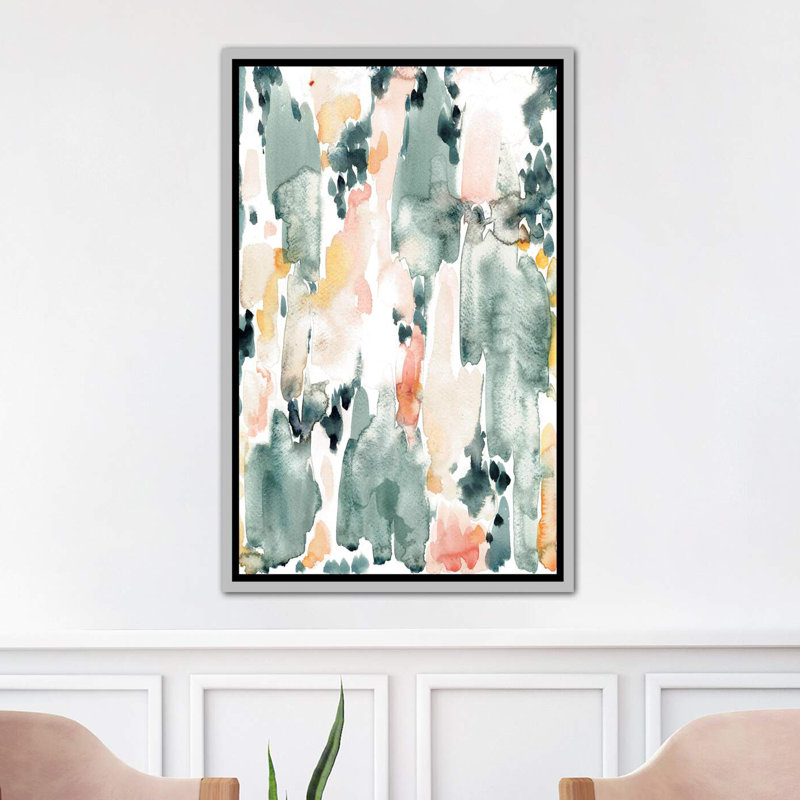 « luxueux » par albina bratcheva-reproduction d’art, Toile avec cadre argenté, H 26 po x l 18 po x 1,5 po