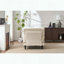 Chaise longue moderne - rembourrée - blanche-517260088