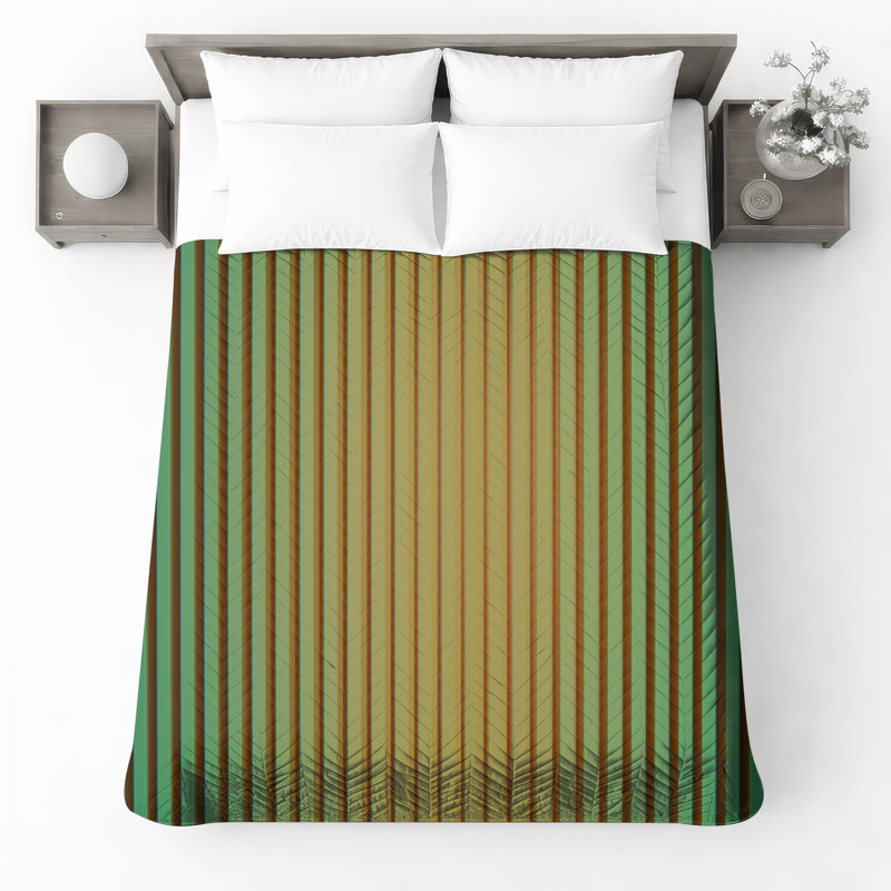 Vertical Striped Pattern Bedding Stripes Bedspread Pattern, Queen
