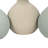 Clay, Set Of 3 5" Bud Vases, Multi