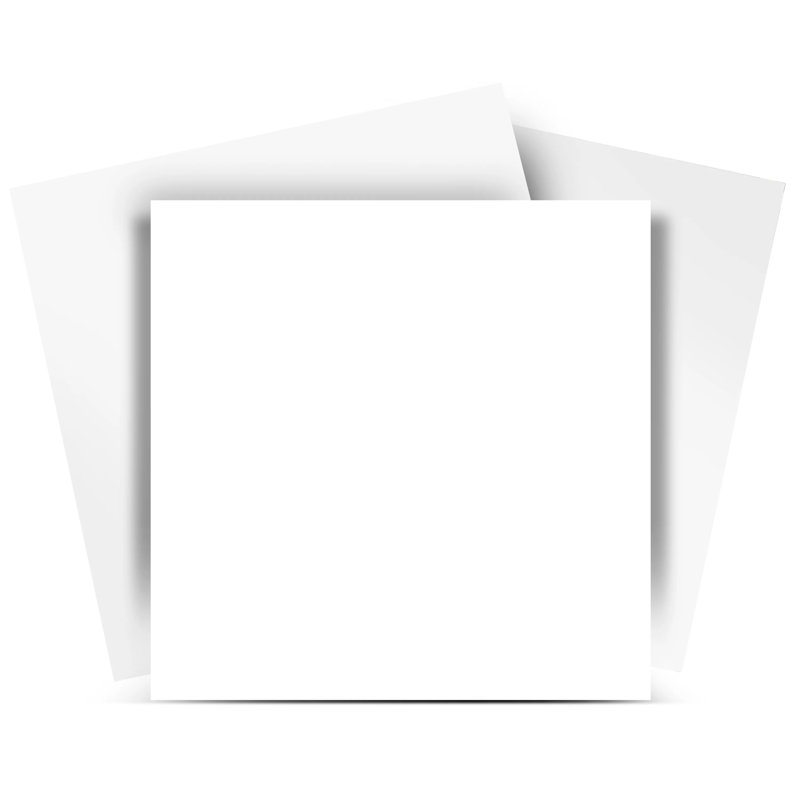 Carreau de mosaïque auto-adhésif en vinyle l 7 po x L 7 po, Blanc