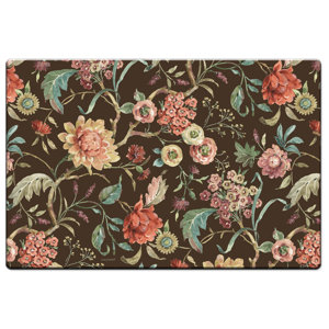 Floral Study Vinyl Comfort Floor Mat