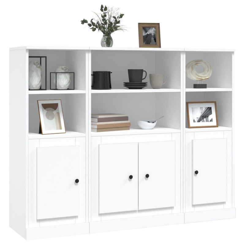 104cm H x 132cm W Standard Bookcase, White
