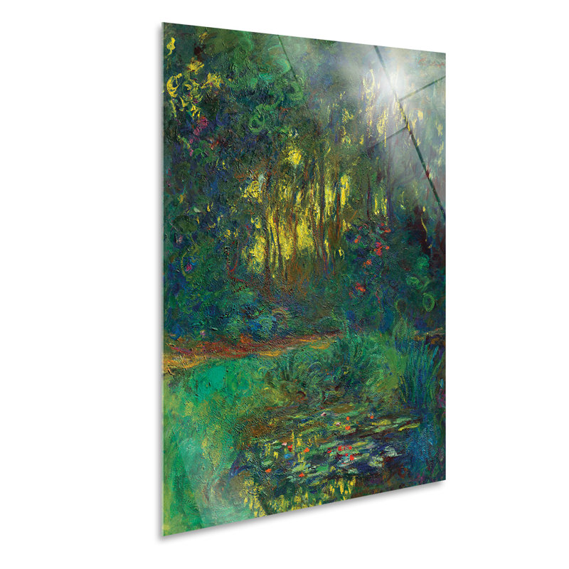 Forest And Flowers by Claude Monet - No Frame Print, Plastic/Acrylic, 100cm H x 70cm W
