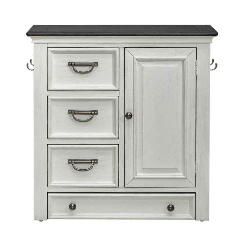  Armoire d'appoint pour animaux de compagnie Colburn avec crochets et bols
