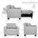Latitude Run 39" Wide Convertible Chair 3-In-1 Pull Out Sleeper Futon Chair Beds with USB