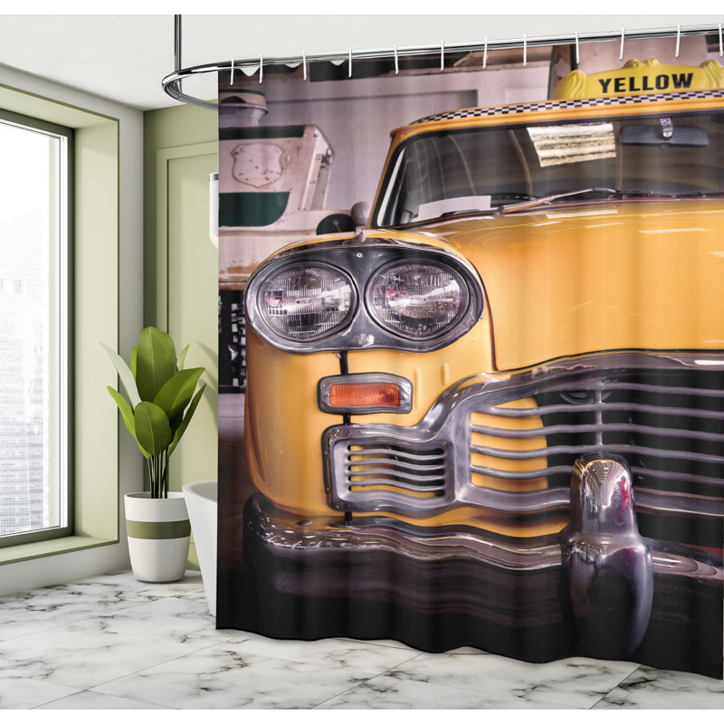 Shower Curtain with Hooks Included, 84"H x 69"W