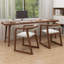 Bureau rectangulaire en bois massif noyer-362968848