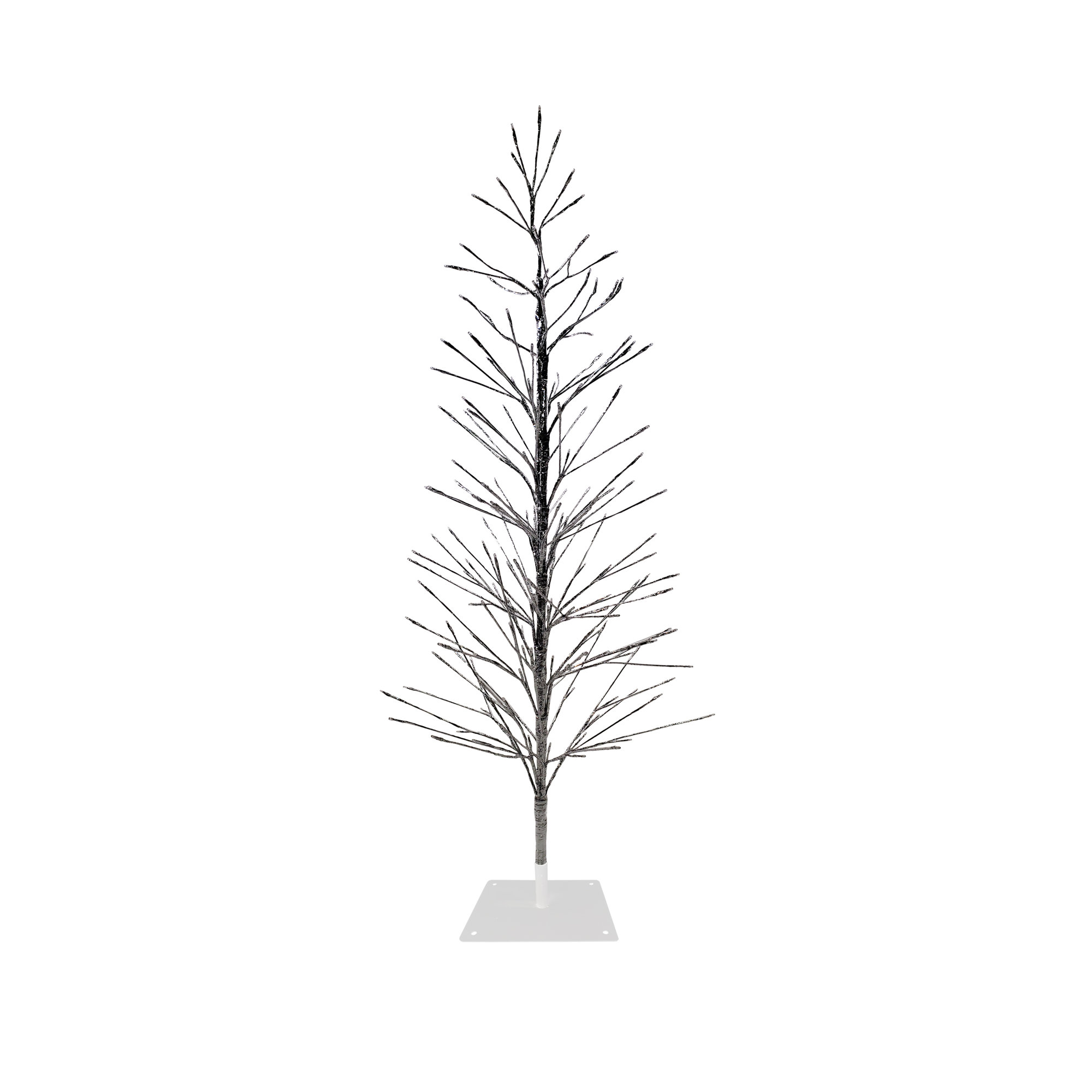 60' Lighted Artificial Cedar Christmas Tree, Clear/White Lights
