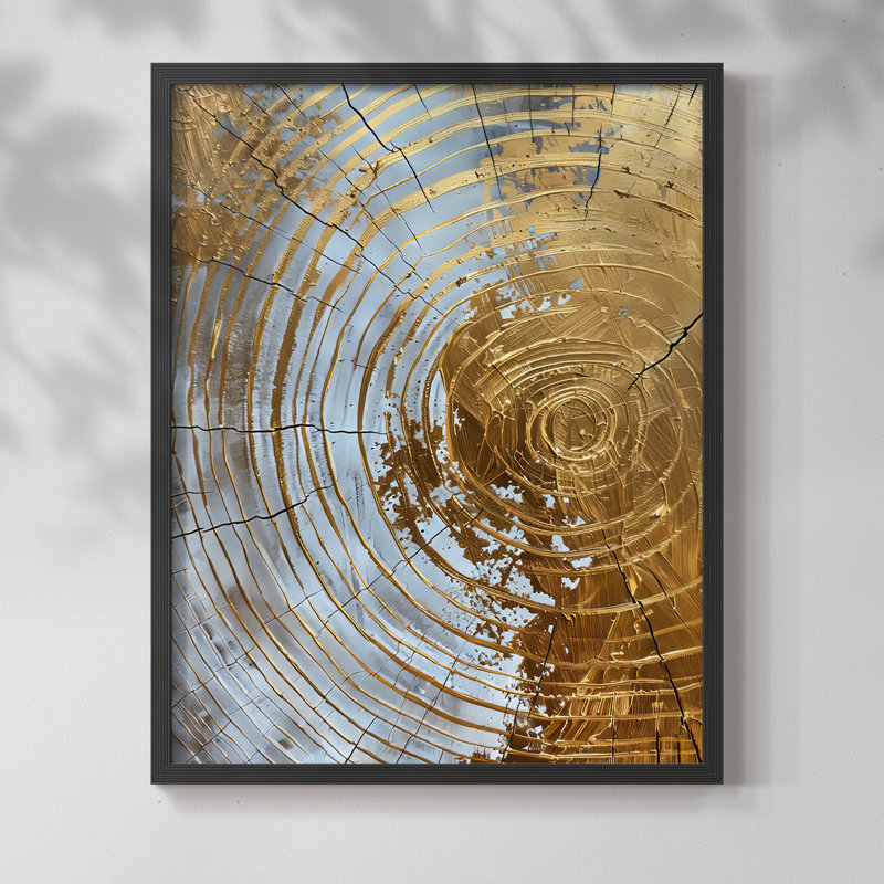 ABSTRACT Series CXL - Impression encadrée de qualité supérieure - Prêt à être accroché - Aucun clou requis, H 29 po x l 23 po