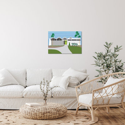 «Palm Springs Living I» par Jen Bucheli - impression sans cadre