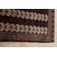 Tapis café en laine noué à la main de conception unique 2 pi 7 po x 3 pi 10 po Annys