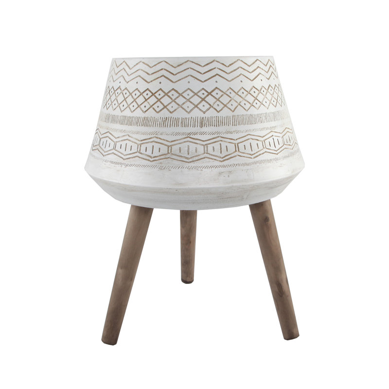 Homaira Pot Planter, White