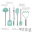 Silicone Utensil Set of 6 - Black-1512631672