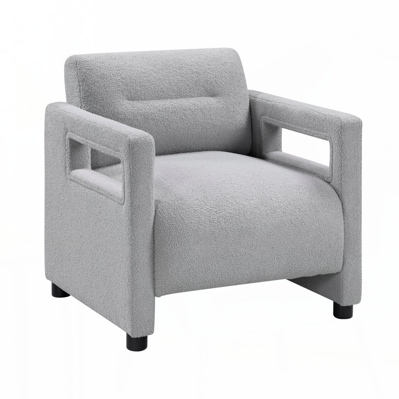 Fauteuil d'appoint 1 pièce Luxury, Gris