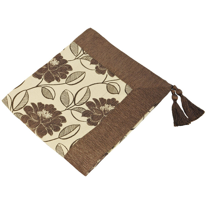 Mayflower Jacquard Throw Blanket, Mocha