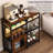 Coffee Bar Cabinet Station - Farmhouse Small Coffee Stand Station With Doors, Rustic Storage Organizer For Kitchen, Buffet Sideboard Cabinet Table For Home, Office, Corner, Bar, Espresso