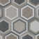 Traffic Hex 9" x 10" Porcelain Patterned Wall & Floor Tile