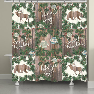 Denys Patchwork Shower Curtain