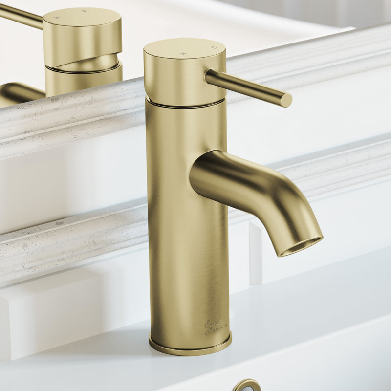 Ivy Single Hole, Single-Handle, Bathroom Faucet, Brushed Gold
