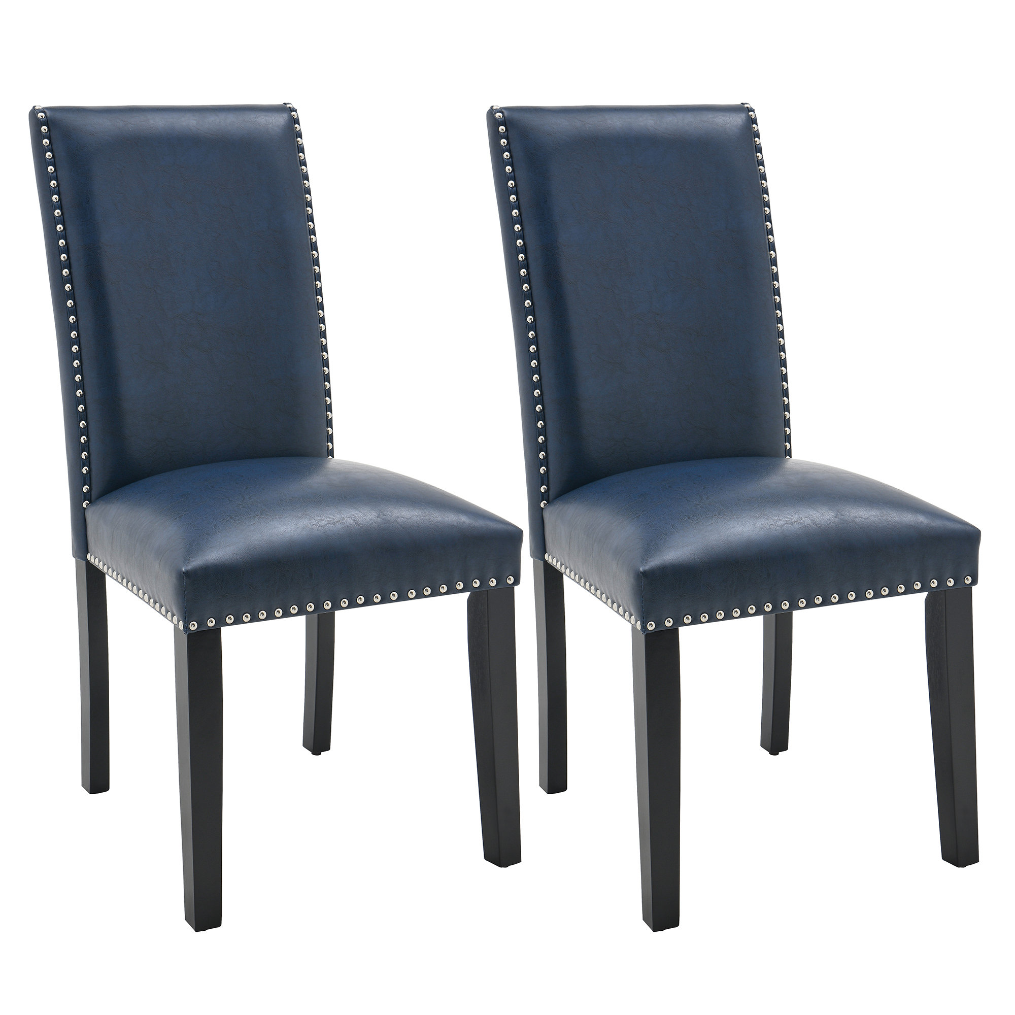 Cowhide chairs with online nailhead trim