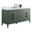 Meuble-lavabo simple 60 po avec plateau en marbre d'ingénierie 60 po-94811339-94811337