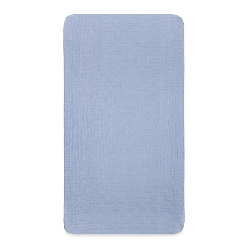 Dewdrop Quilted Muslin Changing Pad Cover
