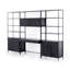 Trey 3 Piece Solid Wood Rectangular Writing Desk Office Set with Hutch-797561163