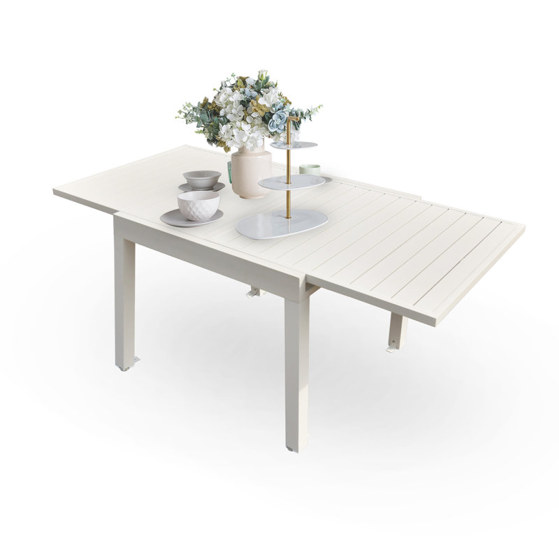 Table d'extérieur L 70,8 x l 35,4 Londonshire, Blanc