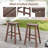3PCS Outdoor HDPE Bar Table & Chair Set for 2 w/ Footrests for Garden Yard Pool-1961360560