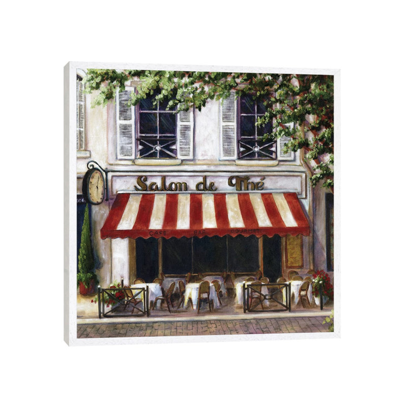 Cafe II by Malenda Trick - Gallery-Wrapped Canvas Giclée on Canvas, 93.98 cm H x 93.98 cm W, White Floater Framed