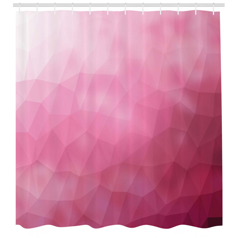 Shower Curtain with Hooks Included, 69" H x 105" W
