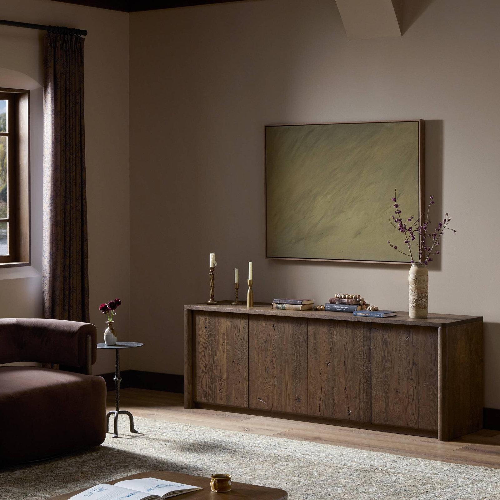 Jupiter 78" Oak TV Stand