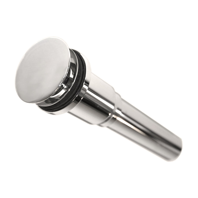 Dome 1.5" Drain Stopper Bathroom Sink Drain, Polished Nickel