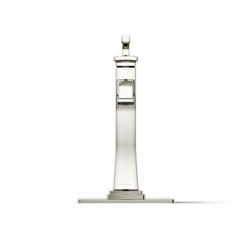 Riff Tall Single-Handle Bathroom Sink Faucet, Nickel poli de couleur vibrante, 0,5 gallons par minute