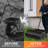 24" Wheeled Compost Spreader, Black