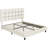 Size Modern Upholstered Bed Frame with Adjustable Square Tufted Headboard-99170189-93363910